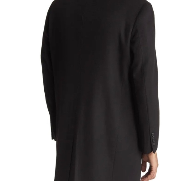 🎉Host Pick. NWT. Men’s Wool Trench Coat in Black Size 48” - Picture 3 of 15